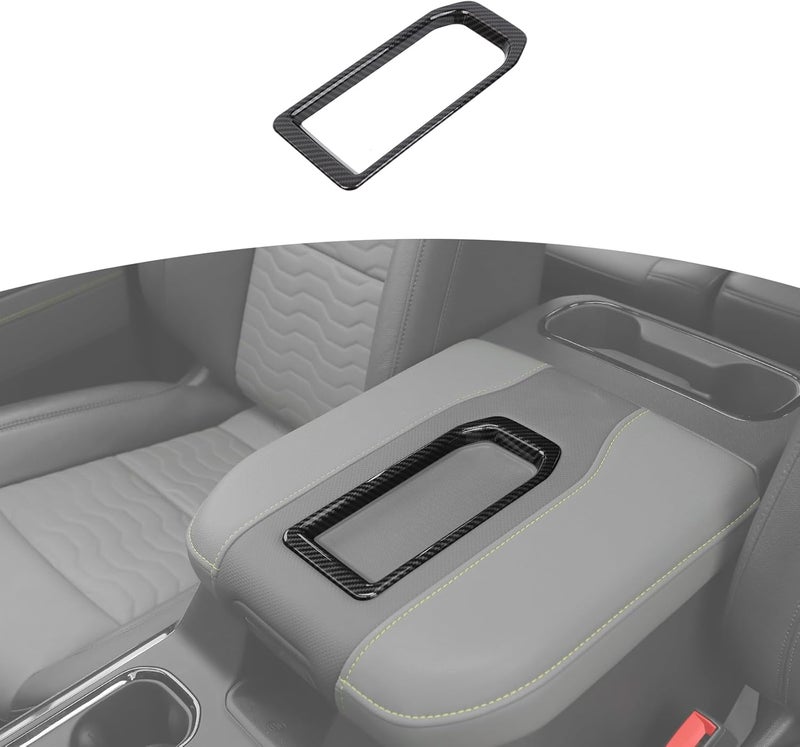 JOSHELA Carbon Fiber Armrest Tray Trim for Silverado - Image 1