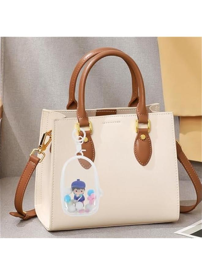 Arabest 1 Set Clear Figure Display Bag Doll Display Case with Keychain Clear Hanging Doll Bag Pouch for Collectibles Transparent Doll Storage Organizer Dustproof Display Bag for Figures  - Image 5