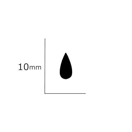 Comet Busters Tear Drop Shaped Velvet Multicolor Bindi (10 mm) (BIN999) - Image 3