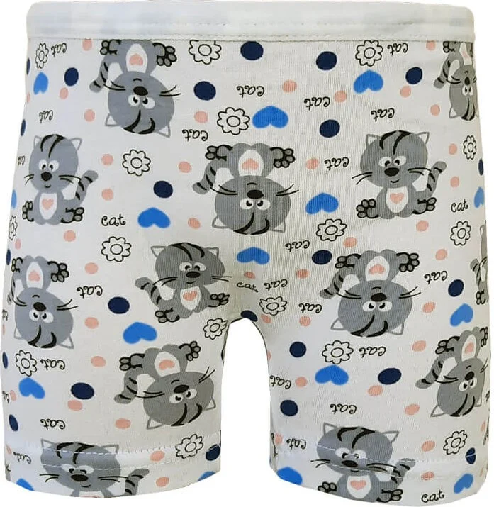 Hepsine Rakip Rival of All 6 Pack Girls' Boxers Cotton Lycra Printed Colorful Boxers