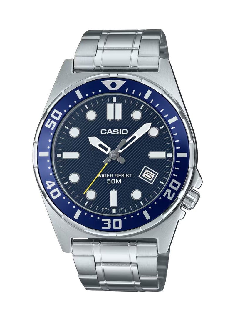 كاسيو ساعة كاسيو للرجال بعرض تناظري من الستانلس ستيل MTD-135D-2AVDF - Image 1