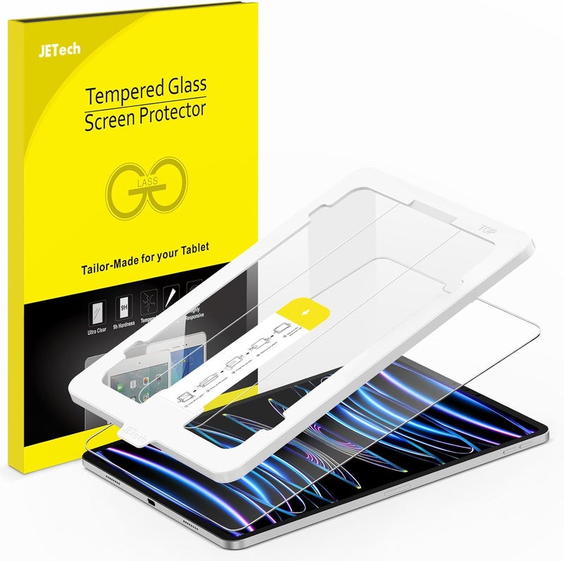 Jetech One Touch Install Screen Protector For Ipad Pro 11-Inch (2022/2021/2020/2018 Model) And Ipad Air 5/4 10.9-Inch, Tempered Glass Film With Auto Alignment Tool Kit, Hd Clear - Image 1