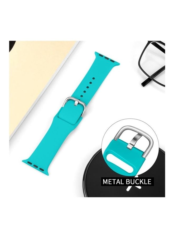 BGM Replacement Strap For Apple Watch Series 6/SE/5/4 40mm And 3/2/1 38mm Mint Green - Image 5