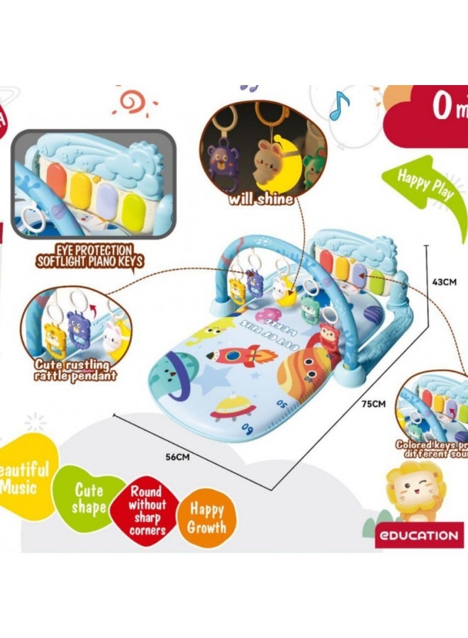 Southeast Asia Explosions Baby Piano Fitness Rack Toy Newborn Baby Music Piano Crawling Mat - Image 2