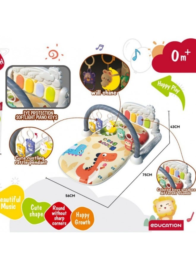 Southeast Asia Explosions Baby Piano Fitness Rack Toy Newborn Baby Music Piano Crawling Mat - Image 3