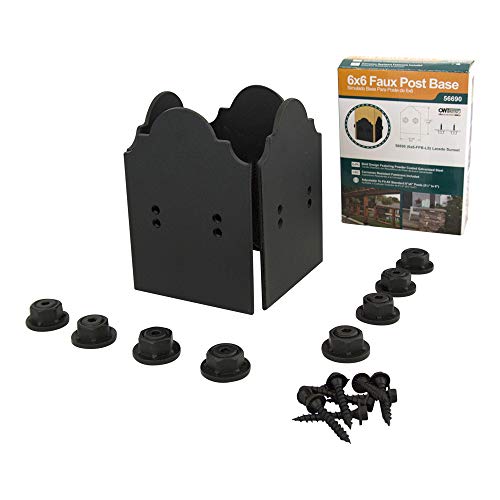 Ozco Building Products 56690 Laredo Sunset 6x6 Faux Post Base Plates (1 per Pack),Black - Image 3