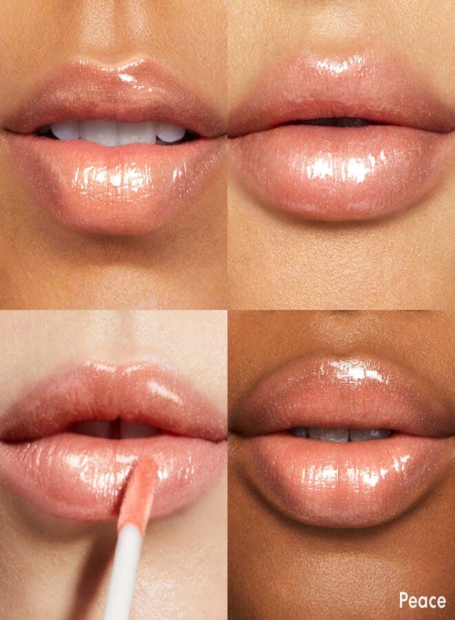 bareMinerals Mineralist Lip Gloss-Balm – Peace | Hydrating Sheer Nude-Beige Gloss-Balm with Cold-Pressed Fruit Oils, Vegan Non-Sticky Shine Lip Gloss – 4 ml - Image 2