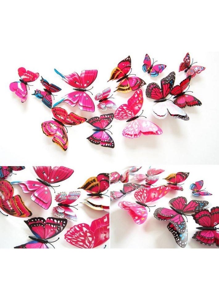 Profisher Home Decoration 3D PVC Butterfly 12 Wall Decoration Model M1  - Image 1