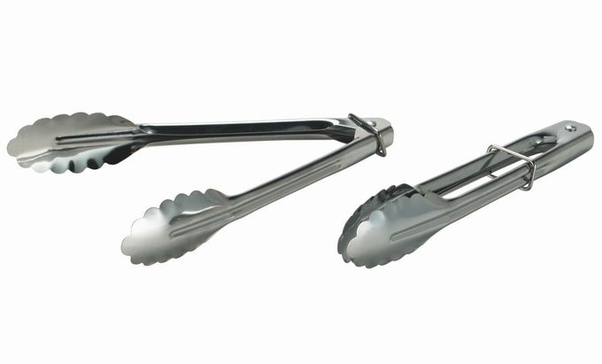 Better Houseware 7" Stainless Steel Tongs, Pack of 2 - Image 2