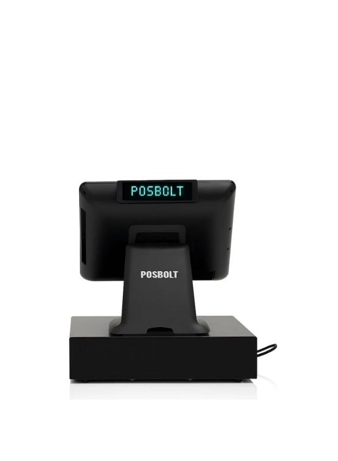 بوسبورت نظام نقاط بيع متكامل الكل في واحد POSBOLT i5 8GB 256GB SSD، شاشة لمس 15 بوصة مع شاشة عرض VFD، طابعة، درج نقود وماسح ضوئي للباركود. - Image 2