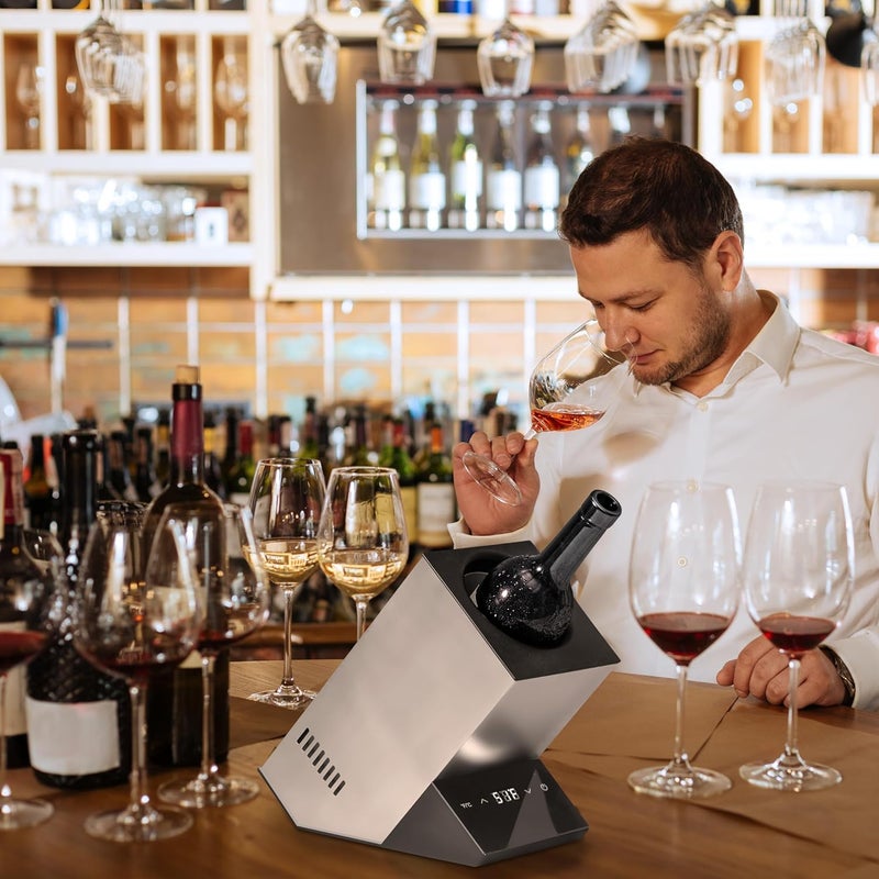 Cobalance Wine Chiller Electric,Single Bottle Cooler for 750ml Wine or Some Champagne,Portable Coolers Keep Cold Up to 24h,Personalized Chillers at Party,Gift for Wine Lover - Image 5