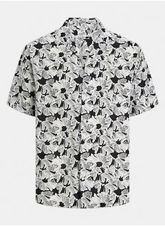 Jorluke Party Aop Shirt Ss Blk