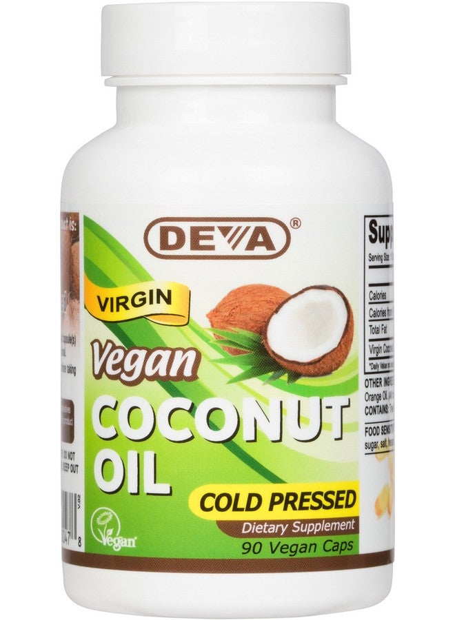 Deva Nutrition Vegan Virgin Coconut Oil Capsules 90 Count - Image 1