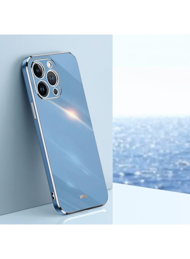 Case For iPhone 14 Pro Straight Edge 6D Electroplate TPU Phone Case