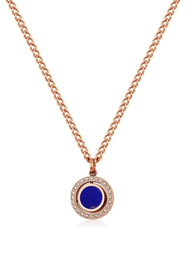 بوليس Reversible Necklace For Women Rose Gold Plated