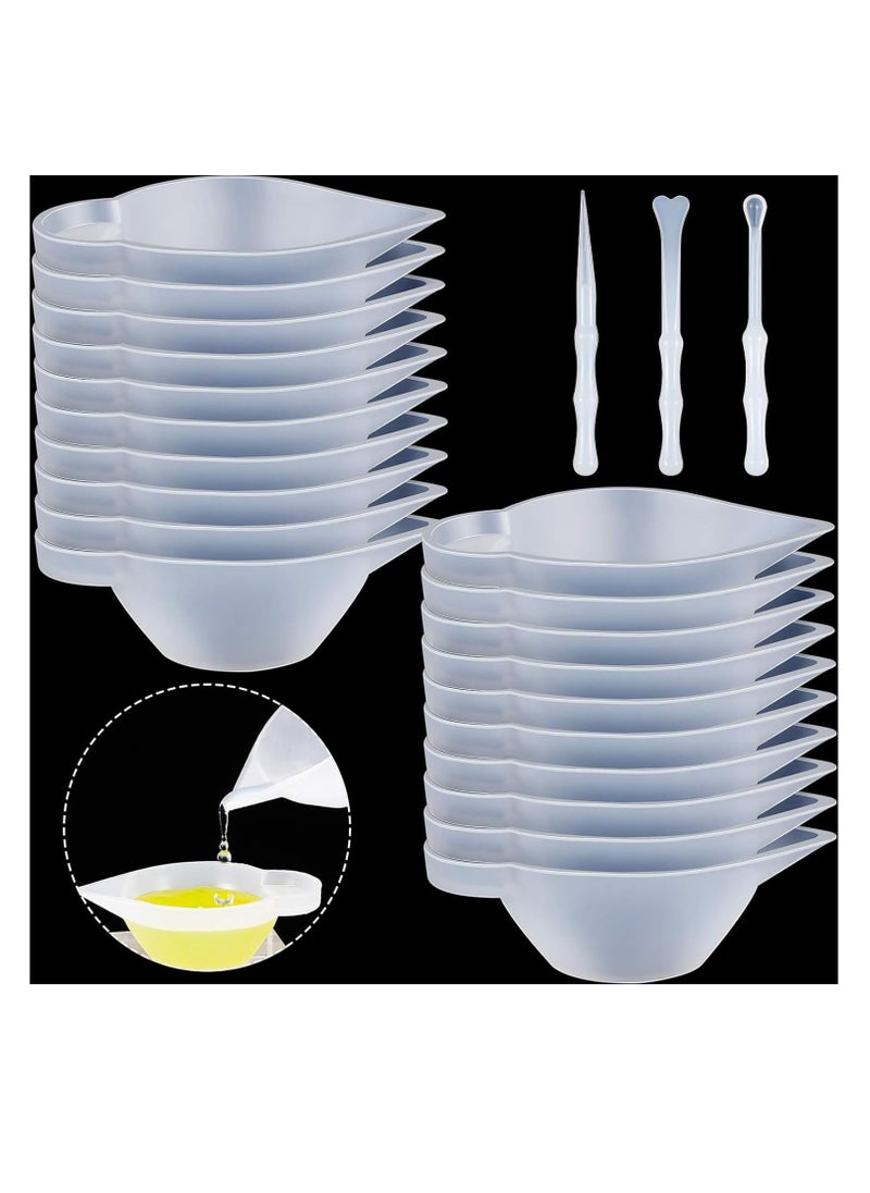 SYOSI - 23-Piece Silicone Mold Cup Dispenser Kit for Epoxy Resin Crafts - Includes Mini Measuring Cups, Rubber Spoon, Glue Stick, Scraper, and Color Modulation Tools - Image 1