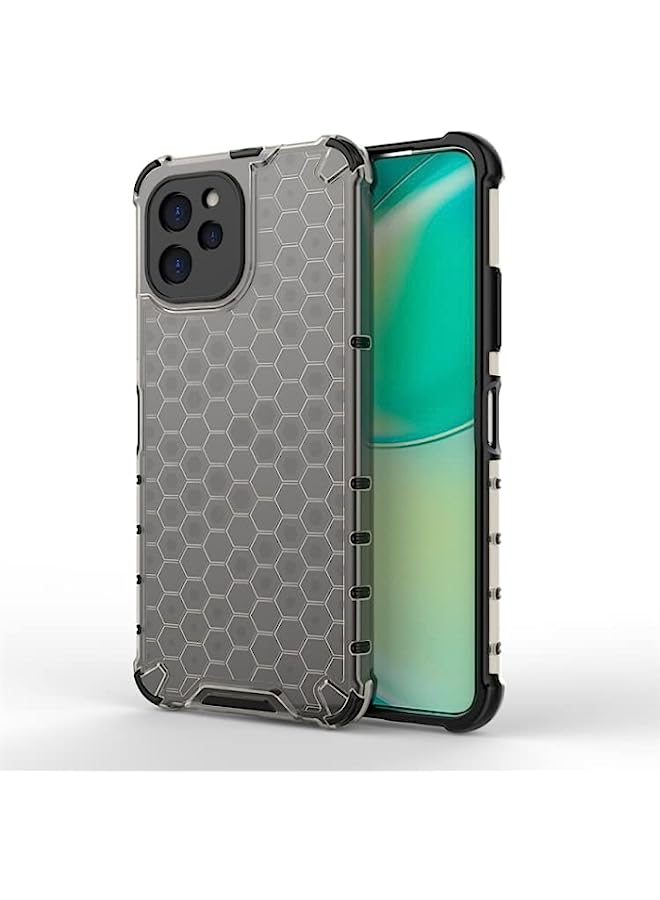 HuHa Case Cover Compatible For Huawei Nova Y61 4G Honeycomb Shockproof Phone Case Black - Image 1