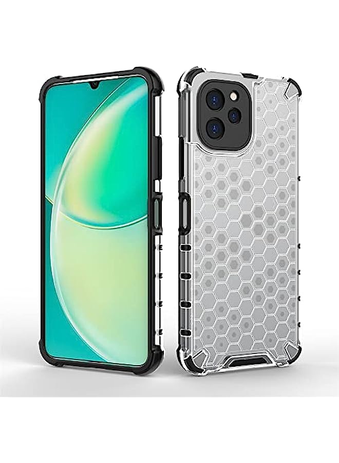 HuHa Case Cover Compatible For Huawei Nova Y61 4G Honeycomb Shockproof Phone Case Black - Image 3
