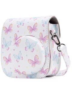 Y&D Case for Fujifilm Instax Mini 11/9 / 8 Instant Film Cameras with Accessory Pocket and Detachable/Adjustable Shoulder Strap (Butterfly)  - Image 1