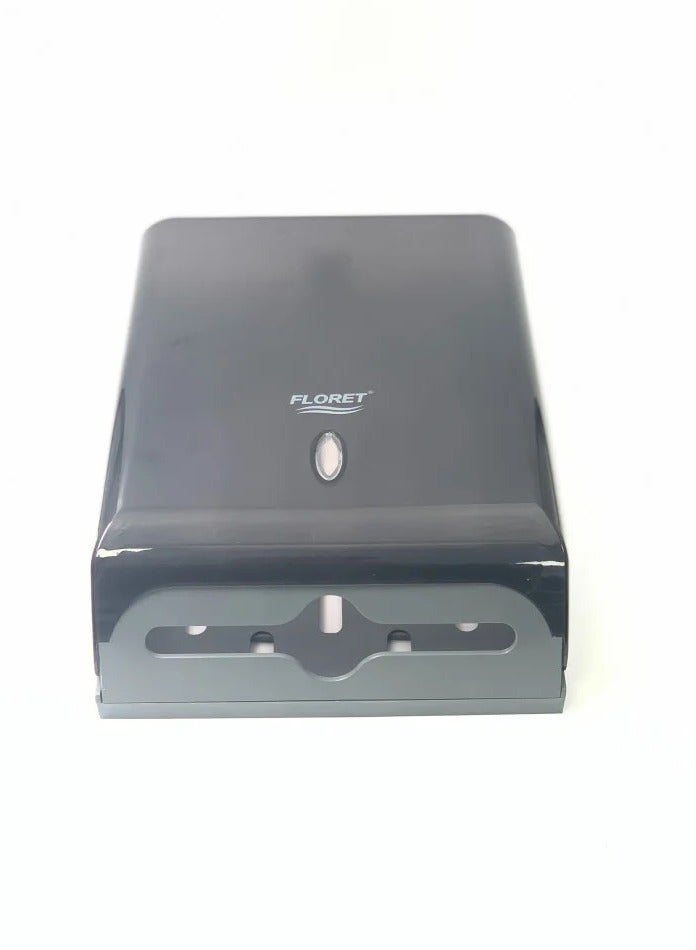 Floret Paper Towel Dispensers Wall Mount Commercial Toilet Tissue Dispensers Paper Towel Holder C-Fold/Multifold Paper Towel Dispenser for Bathroom Kitchen Black  - Image 1