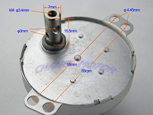 CHANCS Brushless DC Gear Motor JS-50 12V DC 30RPM CW/CCW Slow Speed Motor Gear Electric Motor for Microwave Micromotor - Image 5