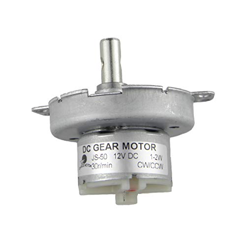 CHANCS Brushless DC Gear Motor JS-50 12V DC 30RPM CW/CCW Slow Speed Motor Gear Electric Motor for Microwave Micromotor - Image 1