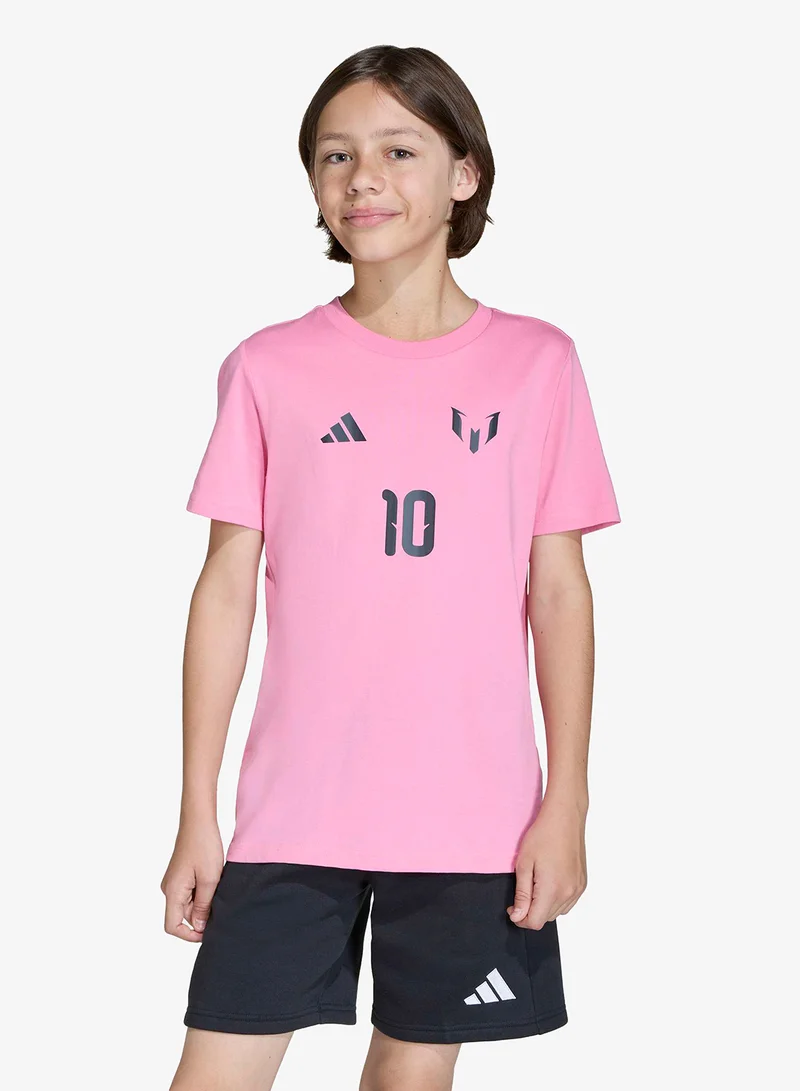 Adidas Youth Messi Name And Number Graphic T-Shirt
