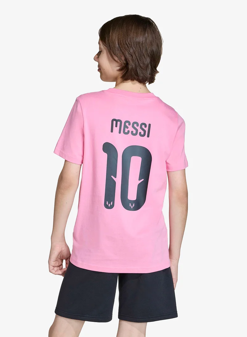 Adidas Youth Messi Name And Number Graphic T-Shirt