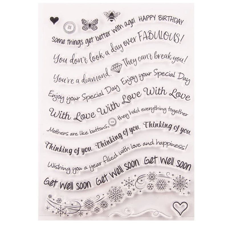 Transparent Reusable Stamps for Scrapbooking Photo Album Crafting Precision Placement - Image 2