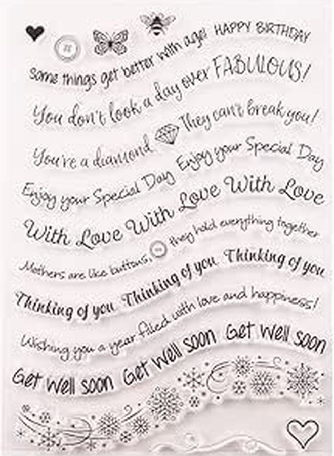 Transparent Reusable Stamps for Scrapbooking Photo Album Crafting Precision Placement - Image 1