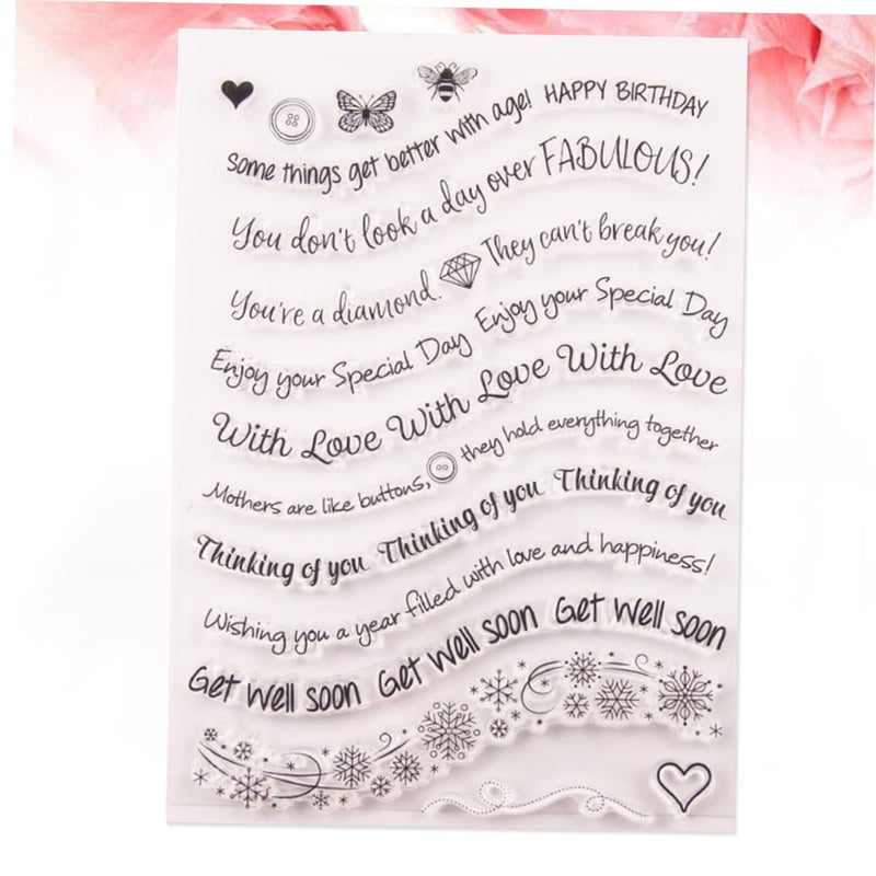 Transparent Reusable Stamps for Scrapbooking Photo Album Crafting Precision Placement - Image 3