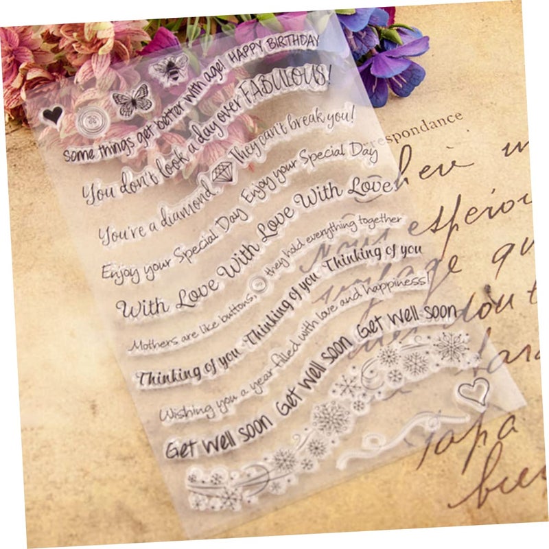 Transparent Reusable Stamps for Scrapbooking Photo Album Crafting Precision Placement - Image 5