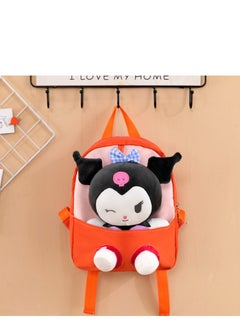Y&D Kawaii Plush Kuromi Bag for Girls, Kuromi Plush Backpack Cute Kuromi Plush Bag Cartoon Shoulder Bag Cute Anime Kuromi Bag Kuromi Plush Shoulder Bag Anime Toy Bag for Anime Fans  - Image 1