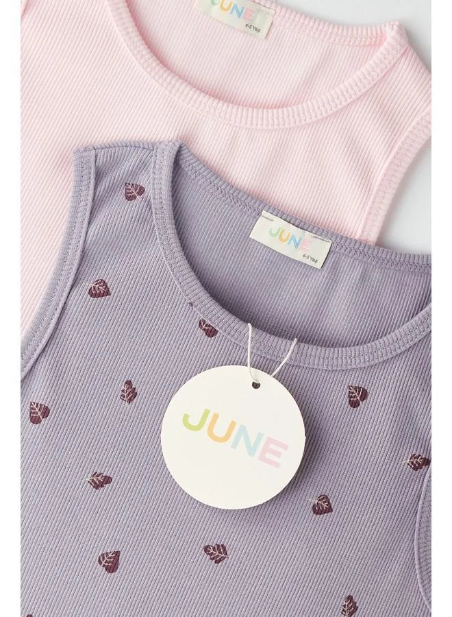 JUNE June 2-Pack Camisole Tank Top Lilac - Pink