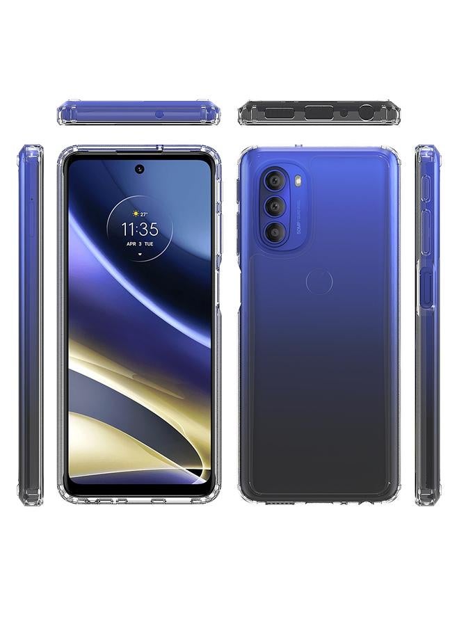 إيروريكس جراب لهاتف Motorola Moto G51 5G مصنوع من مادة TPU المقاومة للصدمات والخدش + جراب أكريليك - Image 2