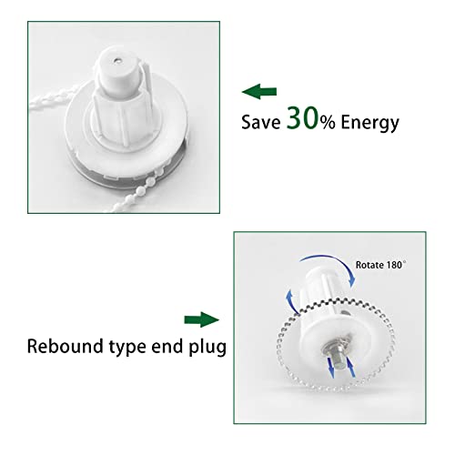 BOLAIEN 38mm Roller Blind Clutch Replacement Parts Bracket Blind, Roller Shade Cltuch with Metal Brackets & Bead Chain Shade Hardware Accessories (White) - Image 5