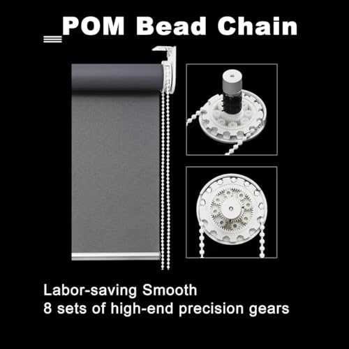 BOLAIEN 38mm Roller Blind Clutch Replacement Parts Bracket Blind, Roller Shade Cltuch with Metal Brackets & Bead Chain Shade Hardware Accessories (White) - Image 2