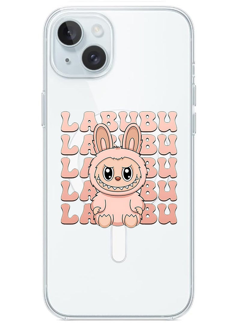 Theodor Magnetic Case for Apple iPhone 15 Plus Compatible with MagSafe Wireless Charging, Shockproof Phone Bumper Cover Labubu (8) - Image 1