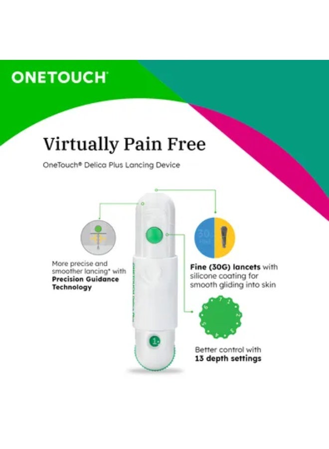 OneTouch Verio Flex Blood Glucose Monitor with 10 Free Verio strips - Image 2