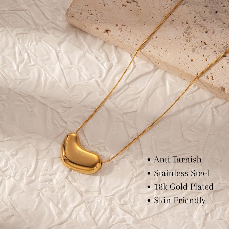MONOZO pendant chain for women girls Love anti tarnish stainless steel Necklace stylish Neck Chain | Modern Design | Birthday Anniversary gift Valentine Accessories - Image 3