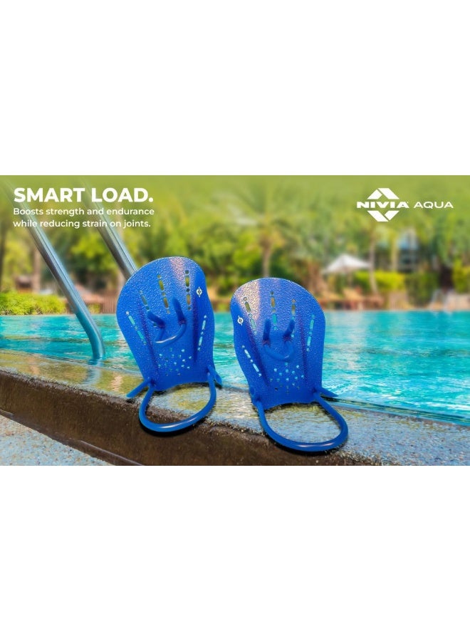 Nivia Padel Pro Swimming Hand Paddles For Adults | Adjustable Silicone Straps For Secure Fit | Improves Stroke Strength & Technique - Image 5
