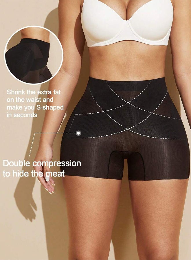 Women's High Waist Butt Padded Shapewear Shorts, Tummy Control Hip Enhancing Body Shaper with Seamless Edge - Image 4