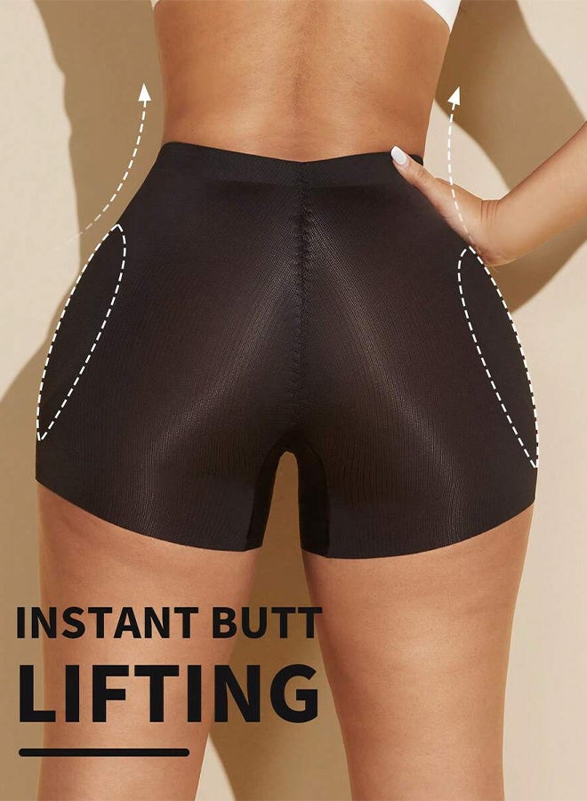 Women's High Waist Butt Padded Shapewear Shorts, Tummy Control Hip Enhancing Body Shaper with Seamless Edge - Image 5