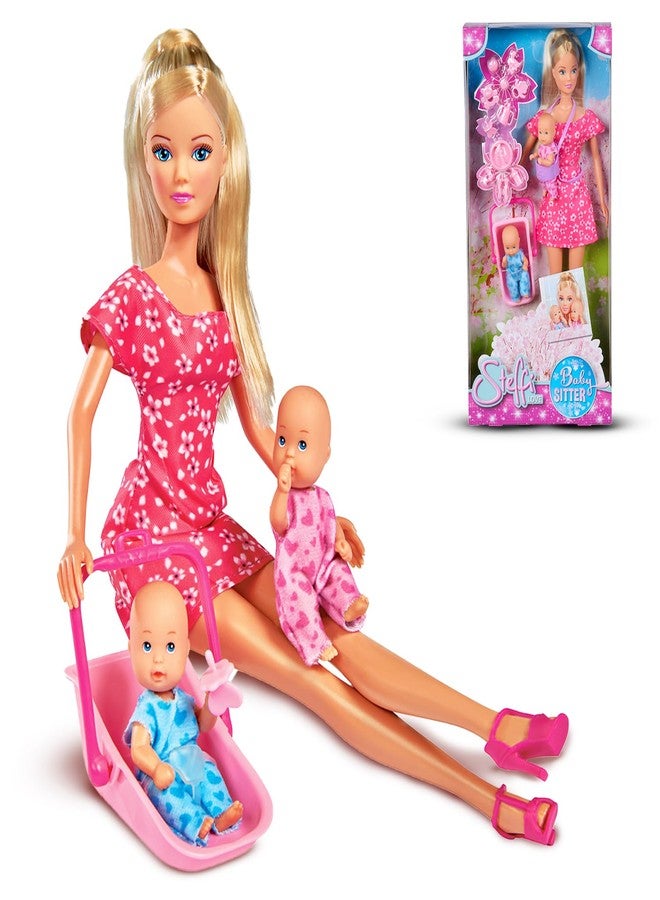 Wembley Steffi Love Babysitter| Pretend Play Set for Girls| Doll Set with Babysitter & Two Babies| Dolls with 15+ Accessories & Baby Carriers| Ideal for Girls Age 3+ - Image 1