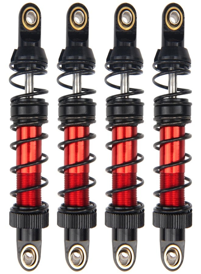 Vgoohobby 4Pcs Vgoohobby Metal Shocks Absorber Adjustable Dampers Compatible with Axial SCX10 Traxxas TRX4 D90 90046 Redcat Gen7 1/10 RC Crawler Car (Red,70mm) - Image 3