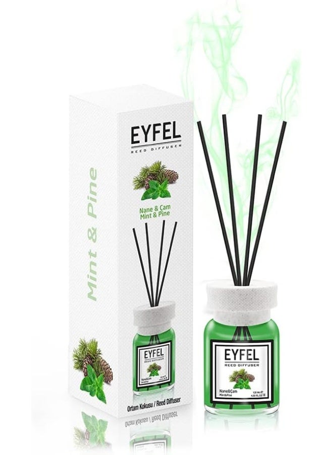 Reed Diffuser Mint And Pine Perfume Aroma Home Fragrance- 120Ml - Image 1