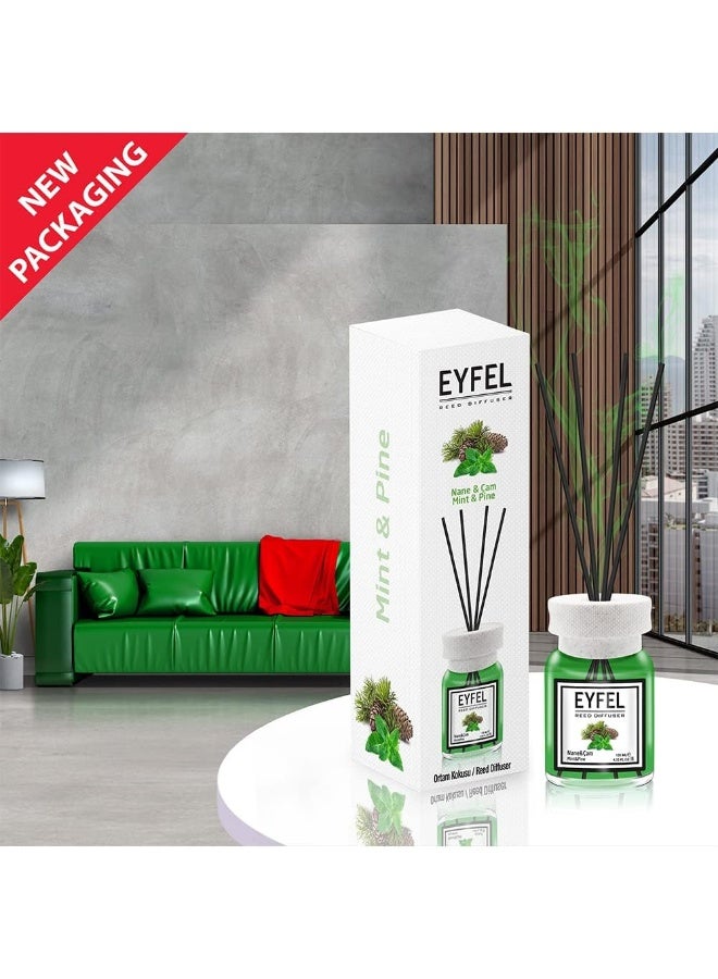 Reed Diffuser Mint And Pine Perfume Aroma Home Fragrance- 120Ml - Image 2
