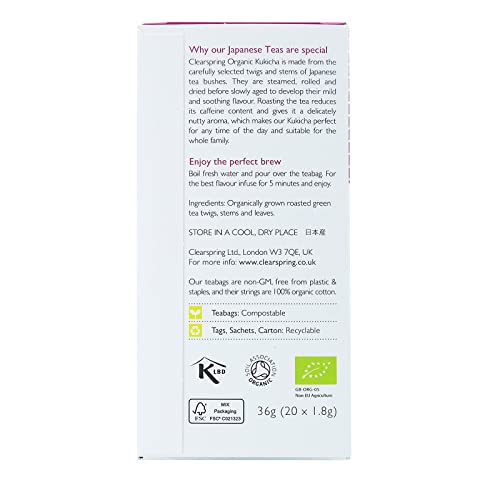 CLEARSPRING Japanese Kukicha Tea, 20 CT - Image 4