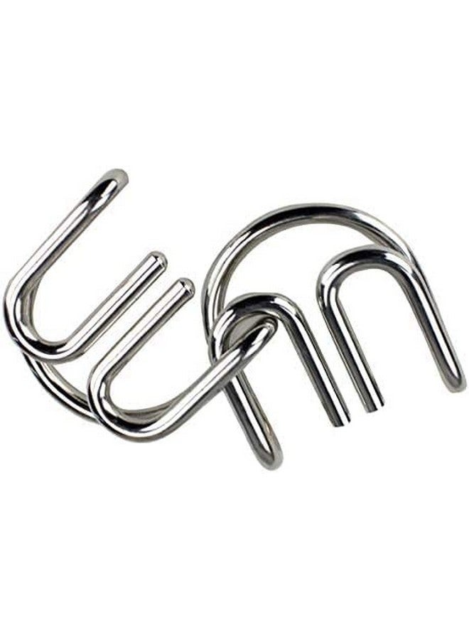 مجموعة لاكشمي التعليمية/التعلمية من الفولاذ المقاوم للصدأ المعدني MW مجموعة ألغاز العقل IQ Busters Magic Perplexing Mind Game للأطفال والكبار | متعدد الألوان | - Image 1