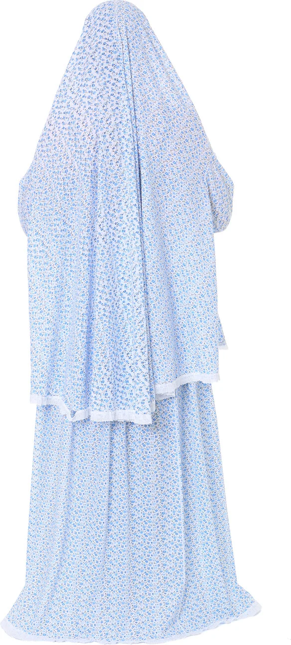 إلانيسا  Women's Practical Prayer Dress with Double Sleeves and Lace Detail